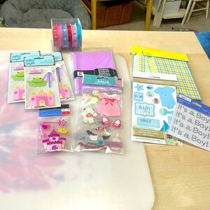 NWT Miscellaneous Baby Scrapbook Card Lot